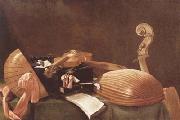 BASCHENIS, Evaristo Still Life with Musical Insteruments (mk08) Sweden oil painting reproduction